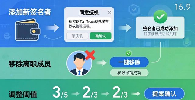 Trust钱包多签权限：增删改签轻松管理