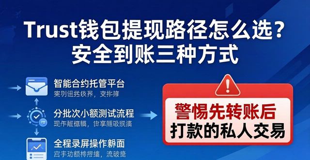 Trust钱包提现路径怎么选？安全到账三种方式